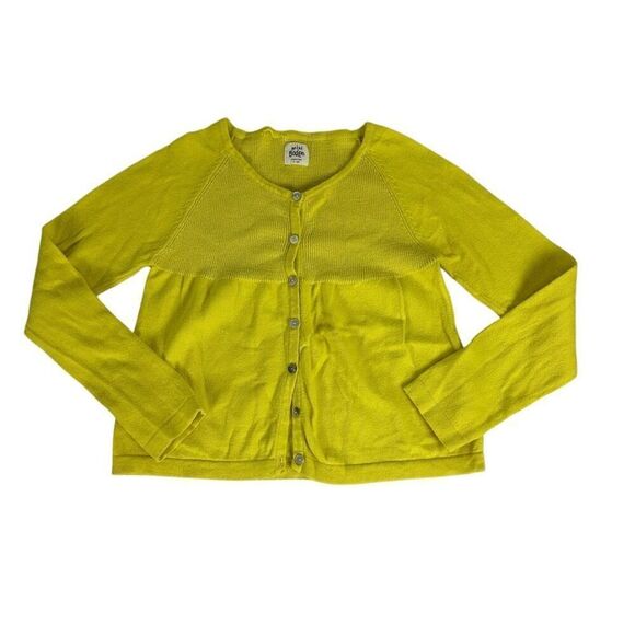 Mini Boden Open Front Yellow Cashmere Blend Cardigan 9-10 Year - Picture 1 of 4